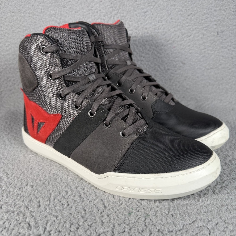 Dainese York Air Boots Mens 10 Phantom Red Motorcycle Protective Shoes Touring